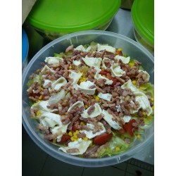 Salade avec chèvre + pain